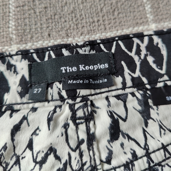 The Kooples Black and White Printed Jeggings Jeans - Picture 4 of 14